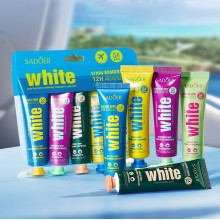 Набор зубных паст ассорти 5 вкусов Sadoer WHITЕ, 5 шт. * 30 гр. Набор зубных паст ассорти 5 вкусов Sadoer WHITЕ, 5 шт. * 30 гр.