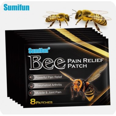 Пластырь обезболивающий с пчелиным ядом Sumifun BEE Pain Relief Patch, уп. 8 шт.