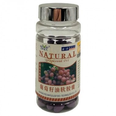 Капсулы «Экстракт виноградных косточек» (Grapeseed Oil) для сохранения молодости Natural, 100 шт