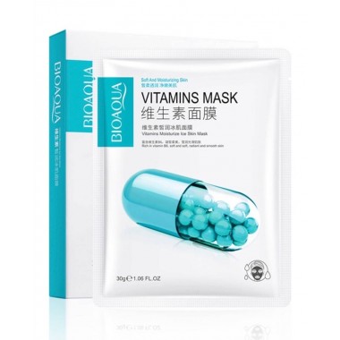 Маска для лица Bioaqua Vitamins Moisturize Ice Skin Mask, 30 гр.