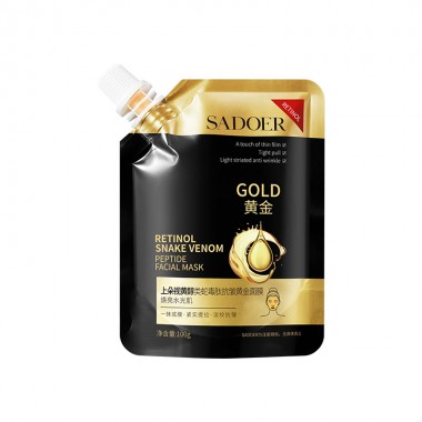 Маска для лица Sadoer Gold Retinol Snake Venom Peptide facial Mask 100g 