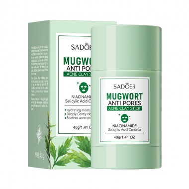 Маска-стик для лица глиняная с полынью Sadoer MUGWORT Clay Mask Stik 40 г