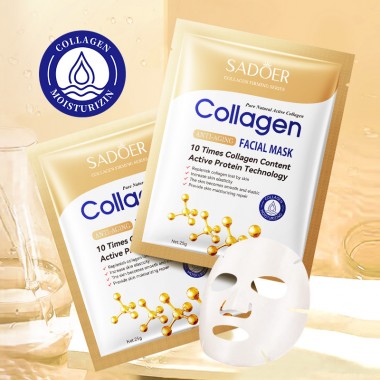 Тканевая маска Антивозрастная  SADOER COLLAGEN 25гр