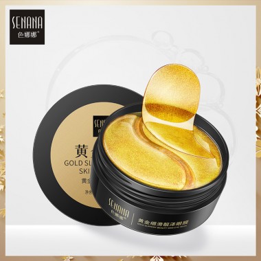 Гидрогелевые патчи с биозолотом SENANA Gold Slippery Beauty Skin Eye Mask, 60 шт.