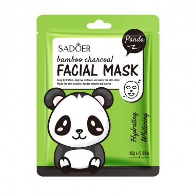 Тканевая маска SADOER FACIAL MASK БАМБУКОВЫЙ УГОЛЬ