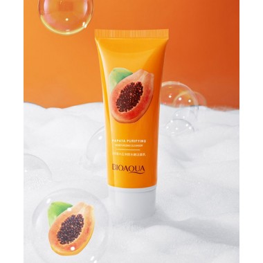 Пенка для умывания с экстрактом папайи Bioaqua Papaya Cleansing, 100 гр.