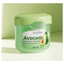 SADOER  Увлажняющий бальзам для губ с экстрактом авокадо, 7 гр.
