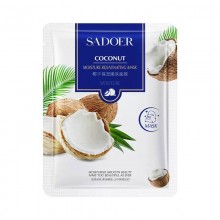 Увлажняющая тканевая маска для лица с кокосом SADOER