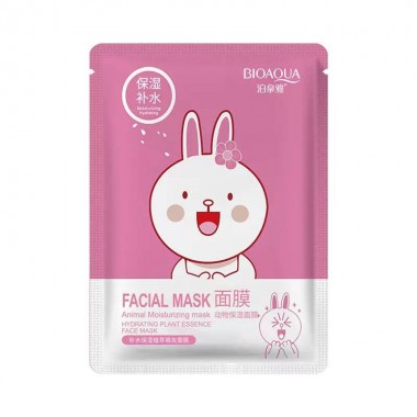 Маска для лица с сакурой Bioaqua (заяц)